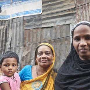 thre generations, Koral Slum, Dhaka